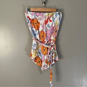Kiwi + Punch Strapless Floral Women's Romper